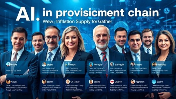 Banner on AI in industrial procurement featuring industry leaders.