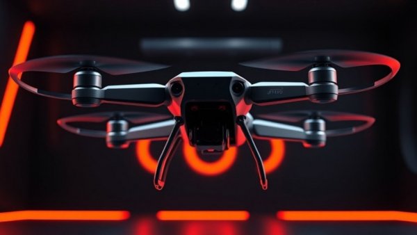 Modern drones displayed on AI E-Commerce site layout