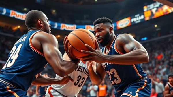 Arizona vs. Michigan Final Four basketball action image