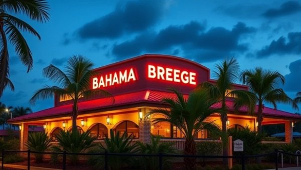 Evening at Bahama Breeze Island Grille before Michigan closing.