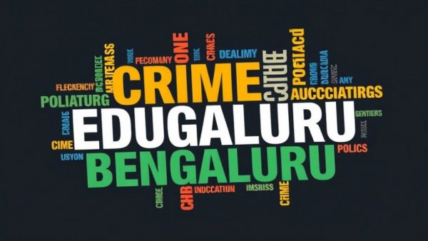 Bengaluru news text collage with topics like politics and education.