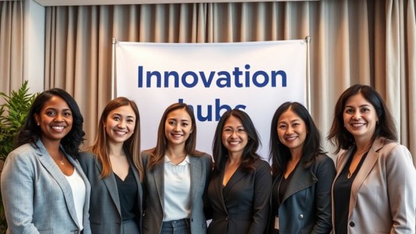 Celebrating ATU Innovation Hub Mayo 20 years with smiling group in front of banner.