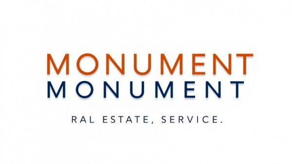 Monument Real Estate Services logo with modern typography.