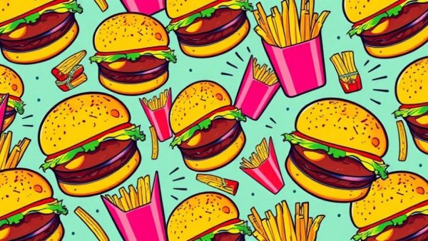 Main Street Madness artwork boosting local restaurants with pop art.