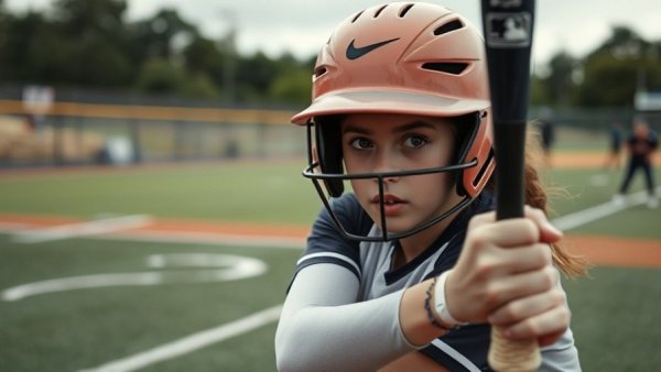 WPIAL softball showdown featuring a player ready to bat on the field.