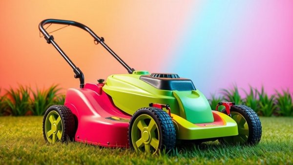 Colorful pop art lawn care illustration for Shelby MI