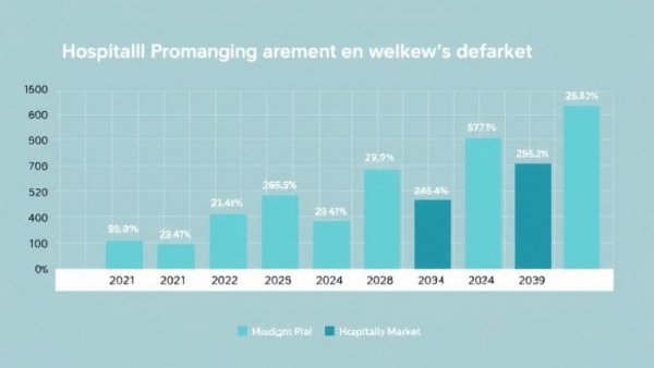 Bar graph of hospitality property management software market growth forecast.