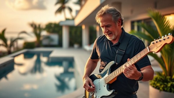 Barry Palmer Beach House for Sale with lush garden and pool.