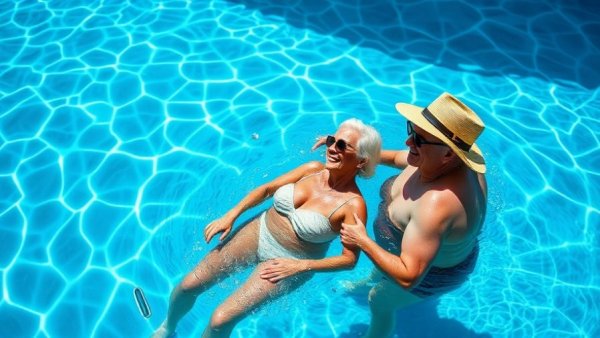 Michigan woman missing in the Bahamas: couple enjoying pool time.