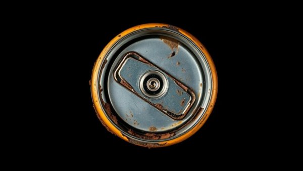 Corroded can highlighting food safety violations potential.