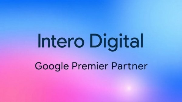 Digital announcement of Intero Digital Google Premier Partner Status for 2026.