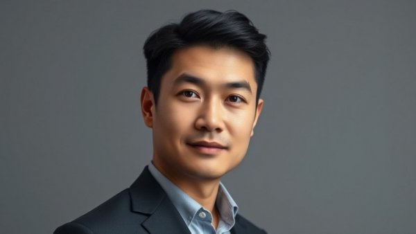 Professional Asian male portrait for rental property oversight services