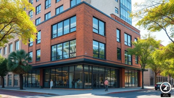 Modern building in Tallahassee commercial real estate market.