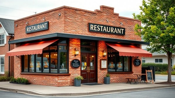 Brick restaurant building in Grand Blanc Michigan.