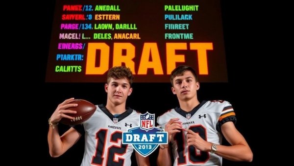 Pittsburgh Steelers 2026 NFL Draft predictions highlighted on digital board with athletes.