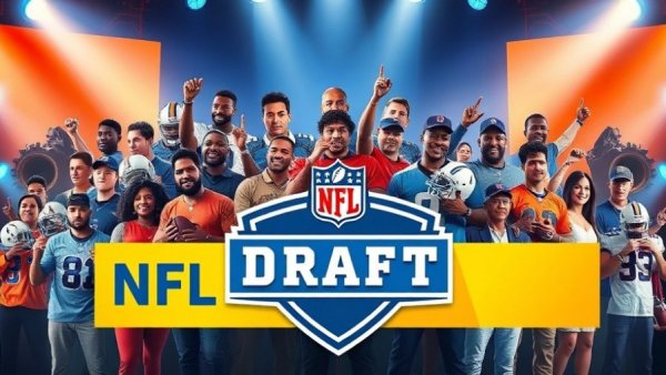 NFL Draft attendees poster highlighting diverse participants.