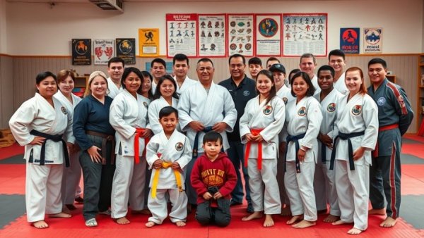 Gurnee martial arts class group photo in studio setting.