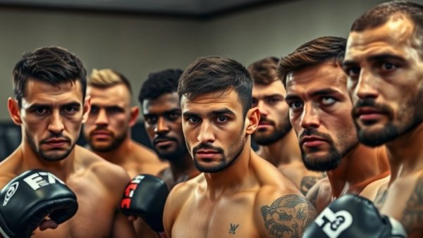 MMA training group in South Florida gym environment