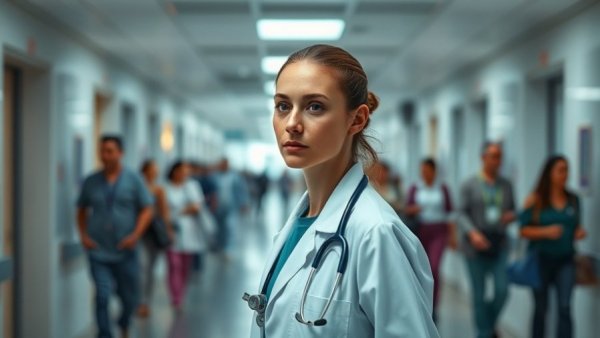 Young doctor in Michigan hospital highlighting medical school ranking