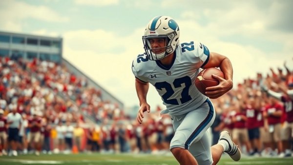 Cleveland Browns Cash Jones NFL Draft Analysis: In-game action image with player running.