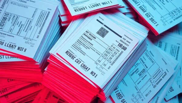Vibrant rent receipts organized, representing rental property oversight services.