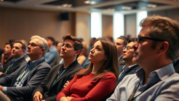 Audience at National Co-Living Conference listening attentively.