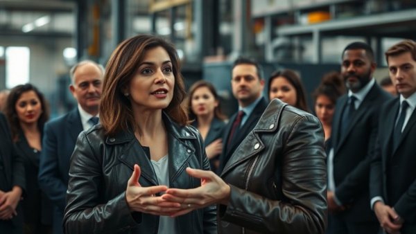 Michigan specialty crop grants press event with speaker and audience.