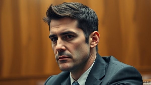 Sherrone Moore probation: man in blue suit appears focused in courtroom.