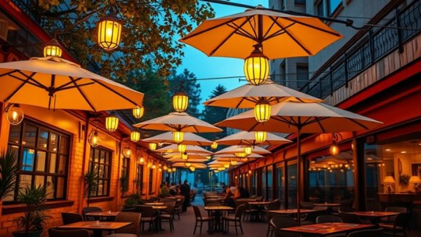 Vibrant patio with lights, early openings in Metro Detroit.
