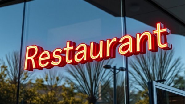 Pay-it-forward restaurants in Michigan with neon sign.