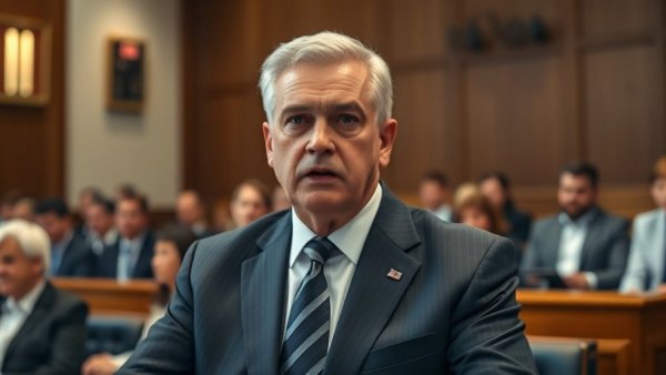 Middle-aged man speaking in a Michigan courtroom about shadow cash.