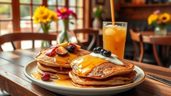 Delicious breakfast at top-rated Kalamazoo restaurant.