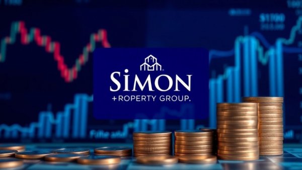 Asset Management One sale of Simon Property Group shares logo with financial chart.