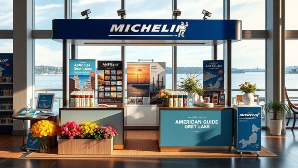 Michelin Guide American Great Lakes stand in lakeside venue.