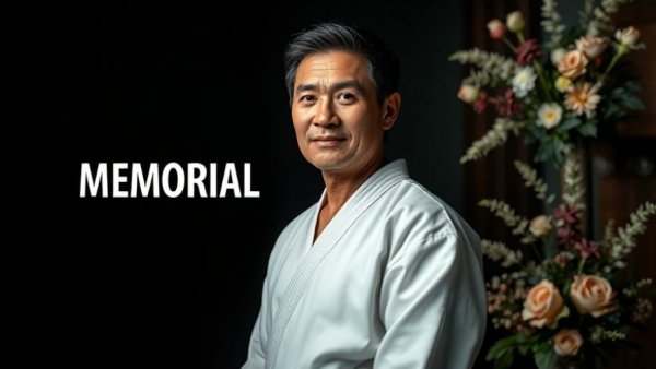 Sabah karate pioneer Simon Chia in a commemorative portrait.