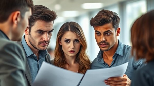 Anxious couple discussing finances with advisor, 5 percent deposit buyers in danger.