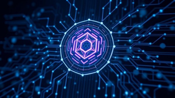 Futuristic digital AI interface symbolizing AI research and workforce development.