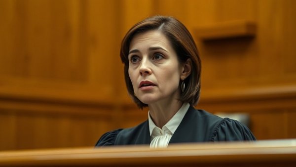 Focused female judge speaking about Michigan end-of-life decisions.