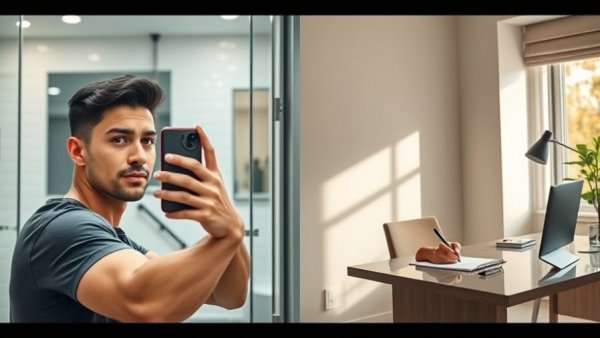 ₹1 crore startup success story shown with two contrasting scenes of a young entrepreneur.
