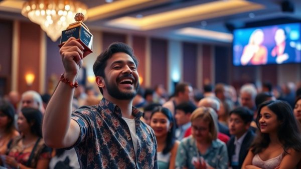 Wausau Small Business of the Year Awards ceremony with engaged attendees.