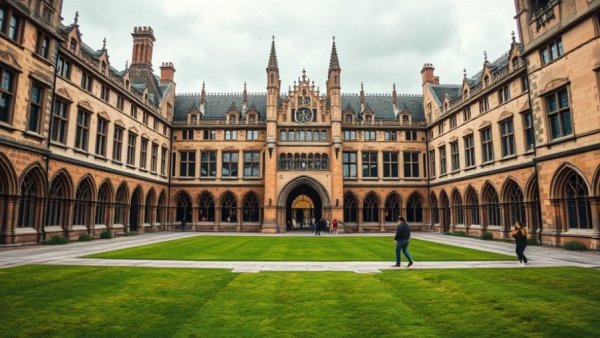 University campus courtyard during Sexual Assault Awareness Month.