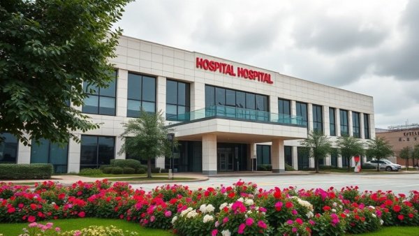 Bronson Methodist Hospital No. 1 Academic Medical Center building and garden