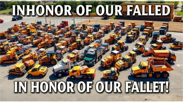 Commemorative poster 'In Honor of Our Fallen' for Michigan construction worker safety statistics.