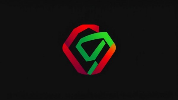 Minimalist company logo for rental property oversight services on dark background.