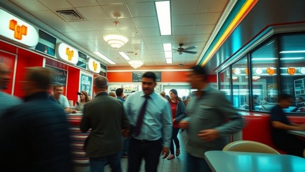 Choking incident in vibrant restaurant, quick response scene