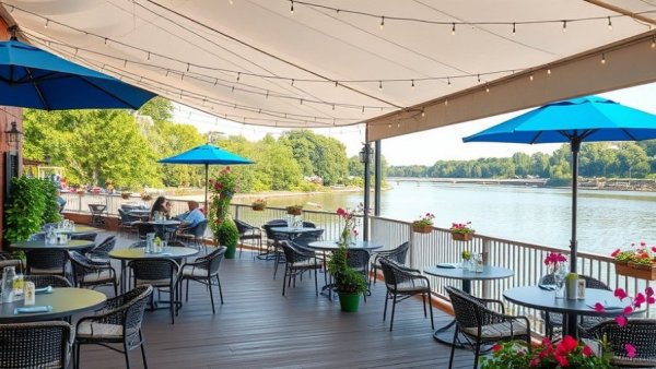 Best waterfront restaurants in the USA scenic outdoor seating.