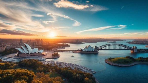 Qualitas direct real estate capabilities showcased through Sydney's skyline view.