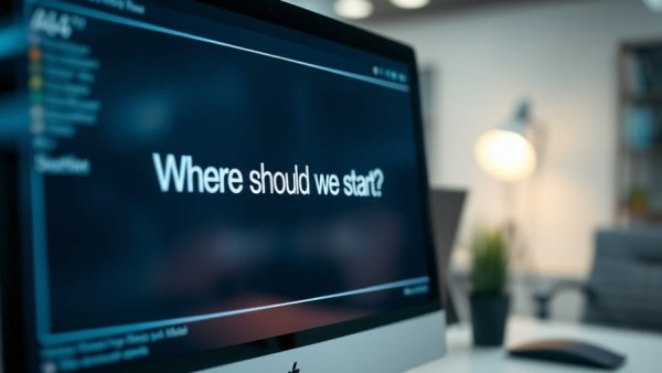 AI interface prompt on computer screen, capturing digital innovation.