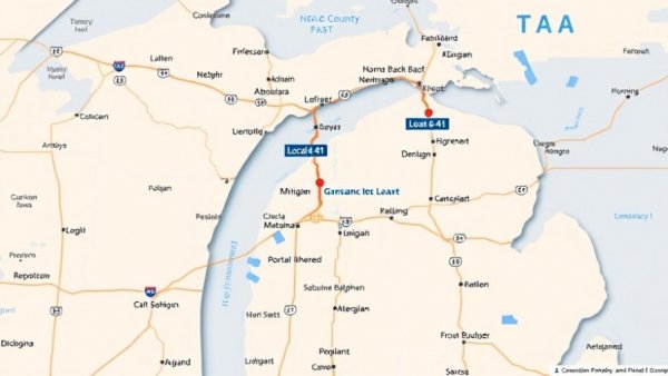 Michigan transportation construction map highlights routes and updates.