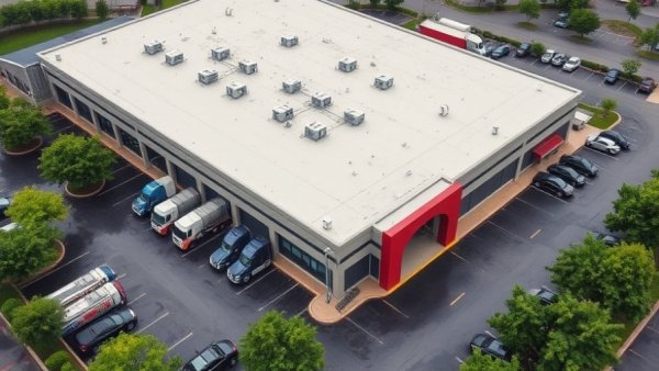 Aerial view of Michigan travel center proposal.